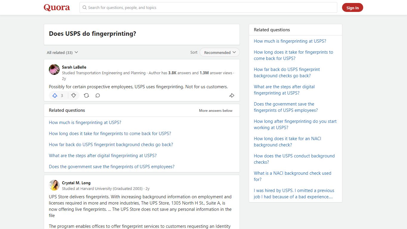 Does USPS do fingerprinting? - Quora